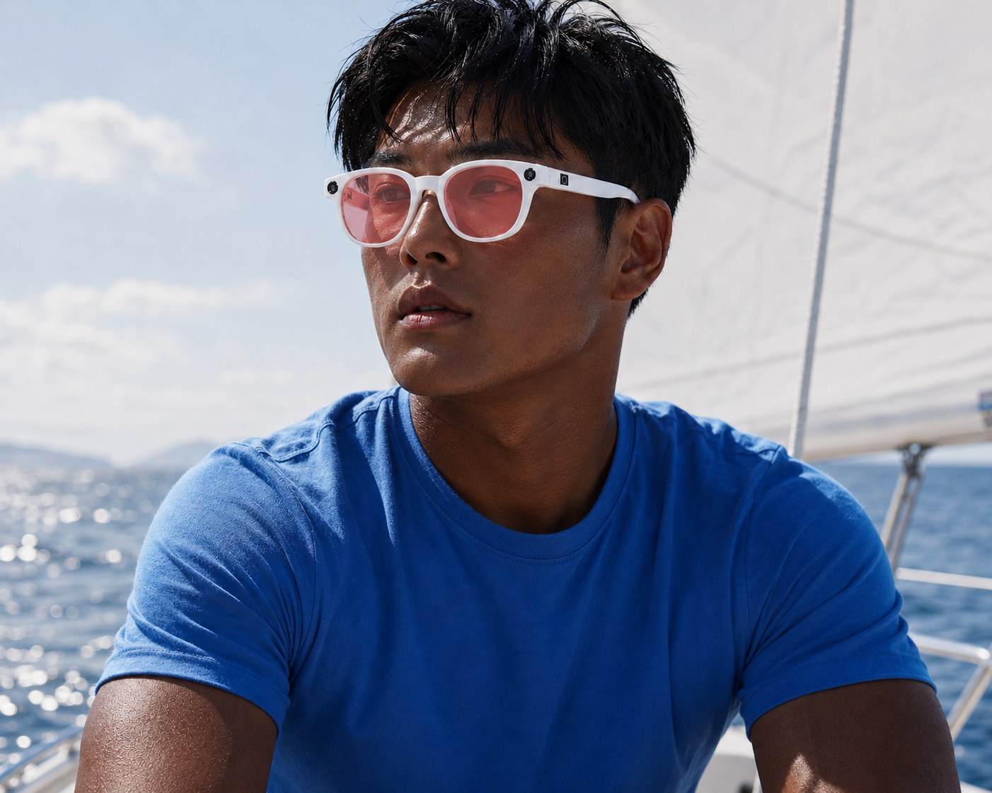 Wearing the MYSK at sea